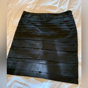 Rafaella Black Layered Mini Skirt